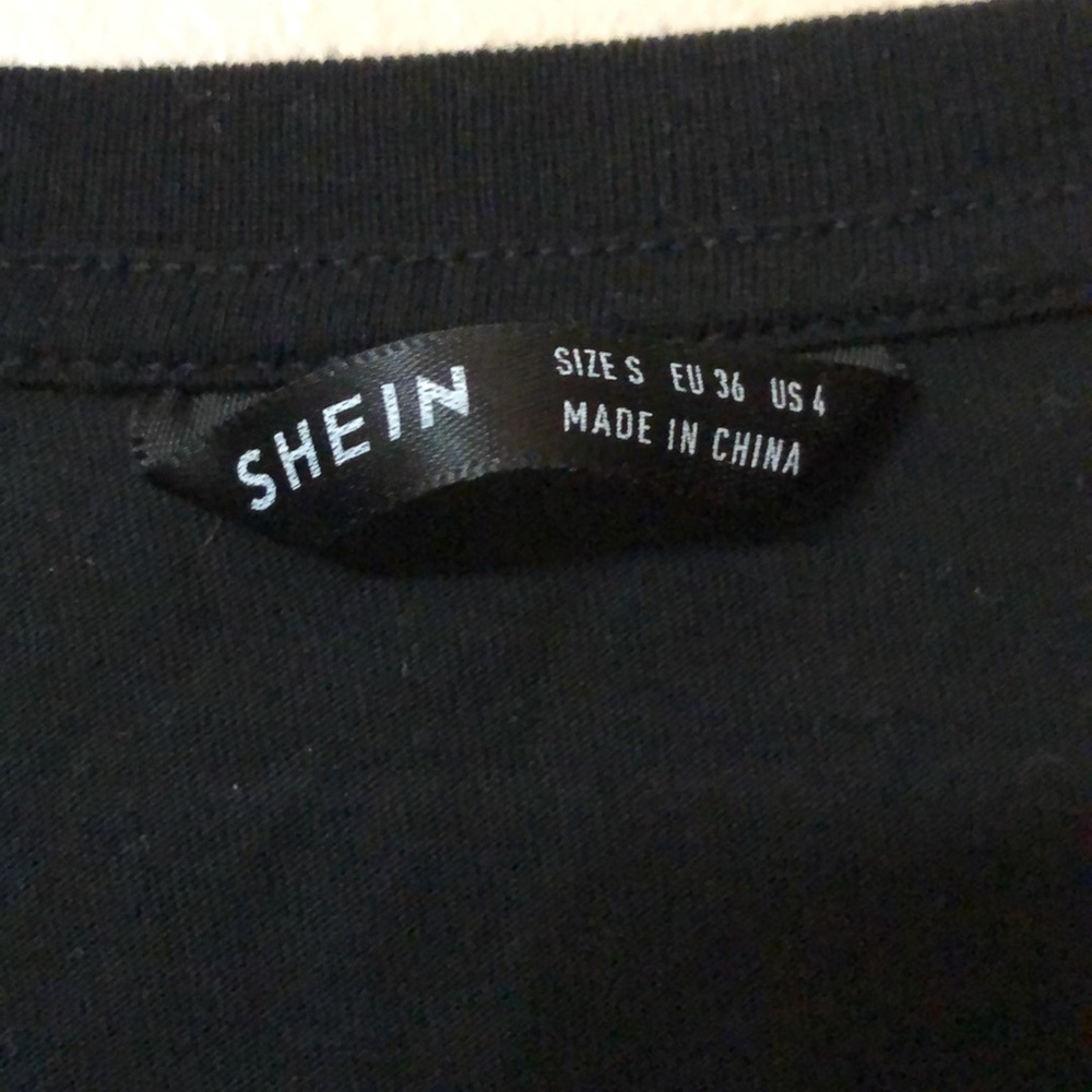 Shein Hippie Boho Whisper Words Of Wisdom Oversized Black Tee - Picture 7 of 9